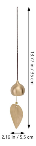 S Campana Colgante De Metal Con Forma De Hoja Caída