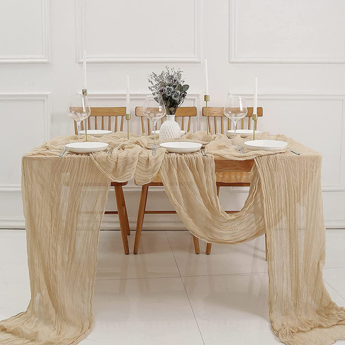 Mantel De Gasa Para Mesa, Cena, Boda, 90 X 400 Cm