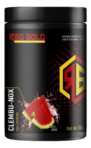 Pre Entreno Red Gold Clembu-nox 300 Gr 30 Servicios Sabor Limonada