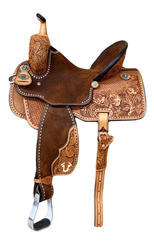 Asiento Cuero Para Caballo Hecho Mano Rueda Carrera