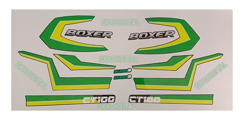 Kit Completo De Calcomanías Boxer Ct 100 (2022-2023)