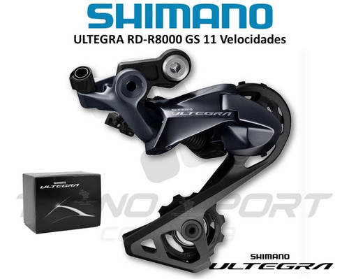 Imagen 2 de 7 de Tensor Shimano Ultegra R8000 Gs 11 V Pata Larga Bicicleta