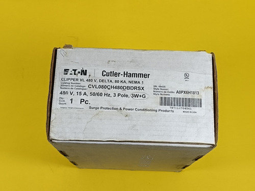 Cutler-hammer Cvl080ch480dbdrsx Surge Supresor              
