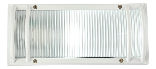 Lampara De Exterior Sobreponer Muro Decorativa 20 W Color Blanco