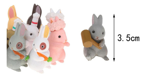 Aa 12 Piezas De Hadas Jardín Conejo Mini Conejo De Pascua
