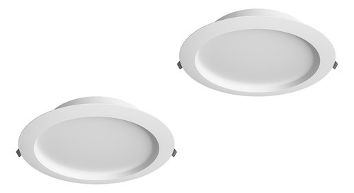 Par De Luminarios Plafón Led 24.2w Blanco 60k Dimeables Magg