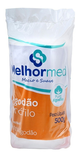 Algodão Hidrofilo 500g Melhormed Kit 20 Unidades