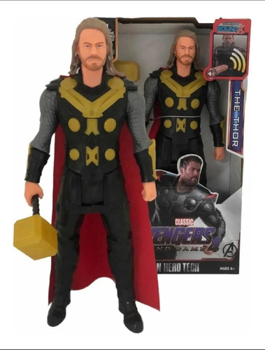 Muñeco Thor Articulable De 30cm Con Luz Sonido