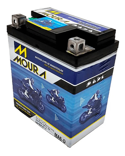 Bateria Moura Moto Original 6ah Yamaha R3 2015 Fazer 250