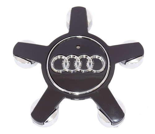 Tapa Cubo Rueda Audi Tipo Estrella Negro Ó Gris