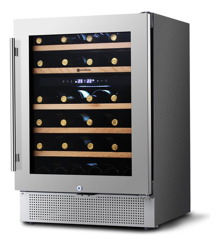 Wineboss Refrigerador De Vino De 24 Pulgadas, 46 Botellas De