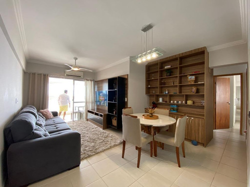 Imagem 2 de 30 de Apartamento Frente Mar Mobiliado Com 3 Dormitórios À Venda, 92 M² Por R$ 890.000 - Vila Guilhermina - Praia Grande/sp - Ap3270