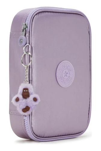 Estojo Kipling 100 Pens Magic Metallic Roxo