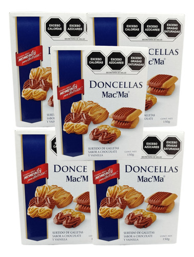 Doncellas Galleta 11 De 150g C/u Chocolate Vainilla Mac Ma