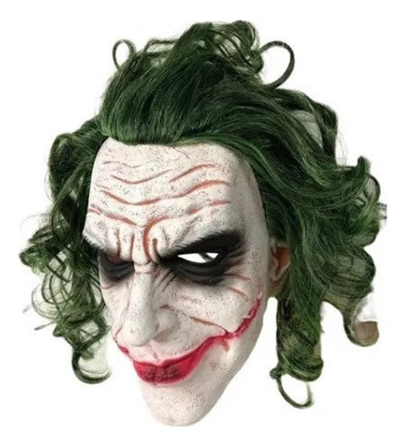 Máscara Halloween Cosplay Terror Palhaço Coringa De Látex