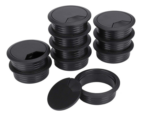 Pasacables C/ Resorte 60mm Negro (5 Piezas) V096-05