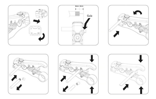 Imagen 3 de 6 de Pinza Pelacable 5 - Tramontina Pro Herramientas X 1 Unidad