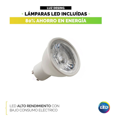 Imagen 4 de 8 de Spot Embutir Acero 7w Led Movil Alta Potencia Iluminacion