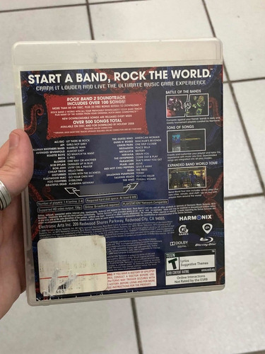 Rock Band 2 Ps3 Original Mídia Física 