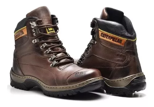 Bota Coturno Botina Caterpillar 100% Couro Legítimo Promoção