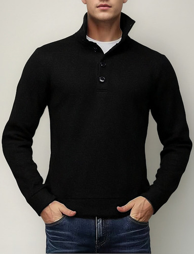 Sueter Cardigan Cuello Tortuga Moda Casual Sudadera Chamarra