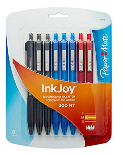 Paper Mate Inkjoy 300rt Bolígrafo Retráctil, Punta Media, Co