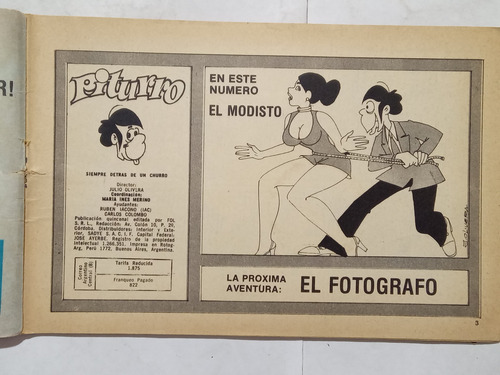 Revista Piturro N° 6 De 1975 (Usado)