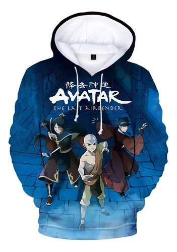 Sudadera Con Capucha Impresa En 3d Avatar The Last Airbender