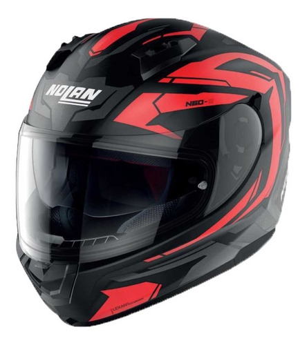 Casco Integral Nolan N60-6 Anchor 022 Negro + Rojo Bamp