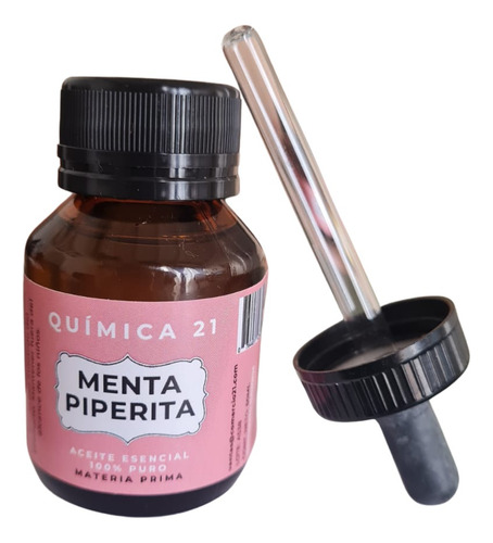 Aceite Esencial De Menta Piperita 50ml 100% Puro Cosmético