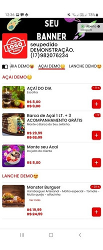 Imagem 1 de 4 de Sistema De Pedidos- Delivery, Chega No Zap ,sem Mensalidade.