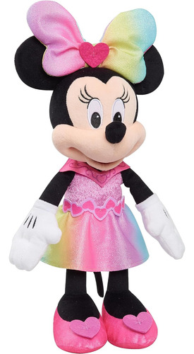 Minnie Mouse Sparkle And Sing, Peluche De 13 Pulgadas Con Lu