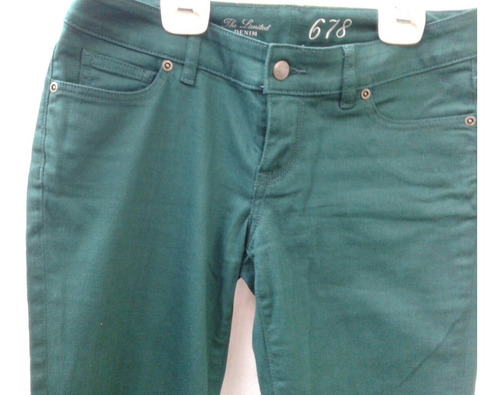 Pantalón Jean Color Verde Talle 4 Americano Un 26 De Aca