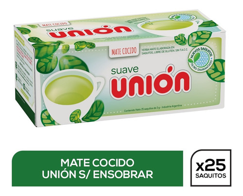 Imagen 1 de 1 de Mate Cocido Unión Filtro Diamantado X 25 Saq