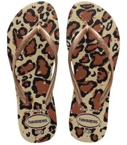 Ojotas Havaianas Mujer Estampadas Slim Animals Originales-cu