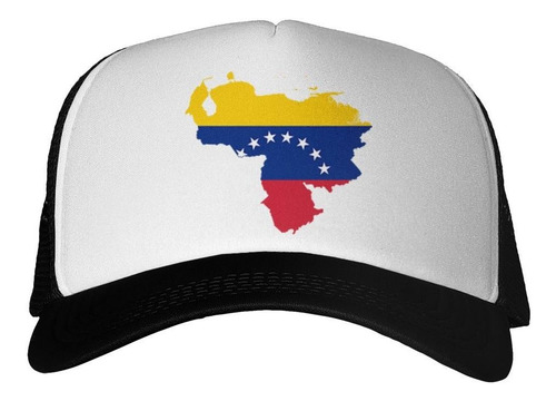 Gorra Mapa De Venezuela Amarillo Azul Y Rojo