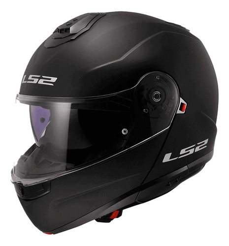 Casco Abatible Ls2 Ff908 Strobe Ii Solid Negro Matte Talla Xl