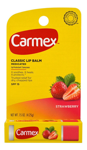 Carmex Balsamo Labial Hidratante Click-stick Spf 15 Fresa 0.