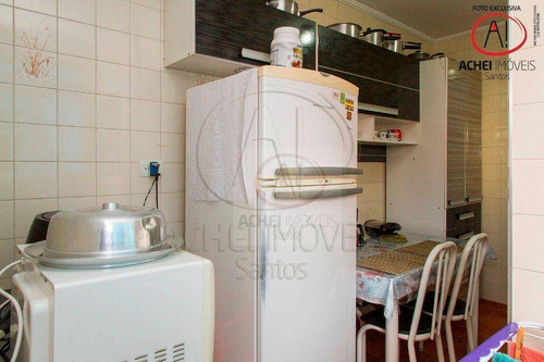 Imagem 21 de 27 de Apartamento Com 2 Dormitórios, 2 Banheiros, 1 Garagem Fechada E Elevador, À Venda, 75 M², Por R$ 395.000,00 - Aparecida - Santos/sp - Ap10600