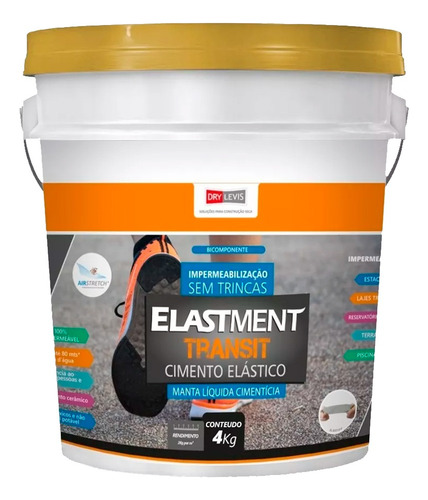 Manta Cimentícia Elastment Cimento Elástico Transit 4kg