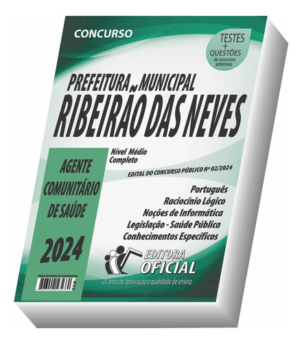 Apostila Prefeitura De Ribeirão Das Neves - Mg - Agente Comunitário De Saúde