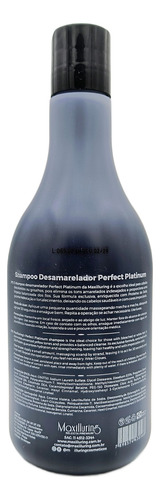 Kit 2 Shampoo Desamarelador Platinum 500ml - Maxilluring