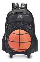 Comprar Mochila Con Carro Basquet 3d Skora \u002F Tomica Multishop Color Negro Basquet Diseño de la tela Liso