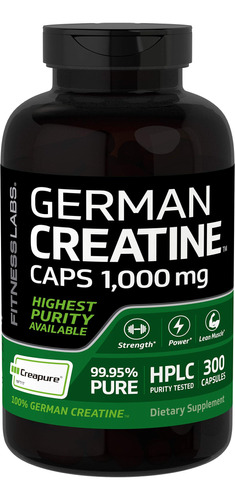 Creapure - Creatina Alemana De 1000 Mg - 300 Cpsulas - Pldor