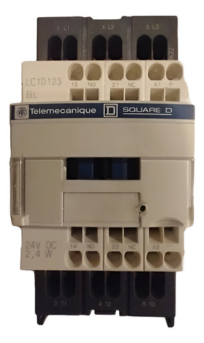 Contactor Telemecanique Lc1 D123 Bl 5,5kw/7,5 Hp 24 Vdc