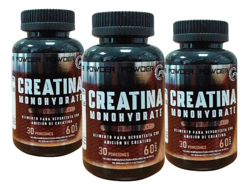 Pack 3 Creatina Monohidratada 500 Mg Capsulas Masa Muscular