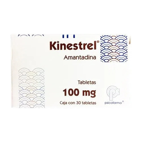 Kinestrel 100 Mg Caja 30 Tabletas Amantadina Clorhidrato De