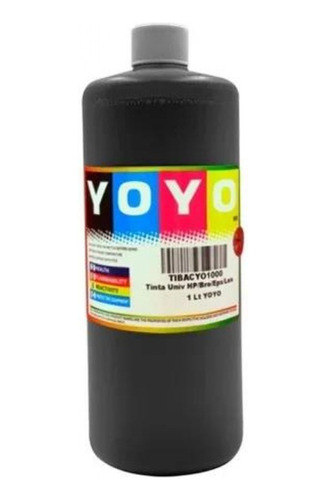 1 Litro Tinta Universal Para Bro Can Hp Eps Base Agua Yoyo