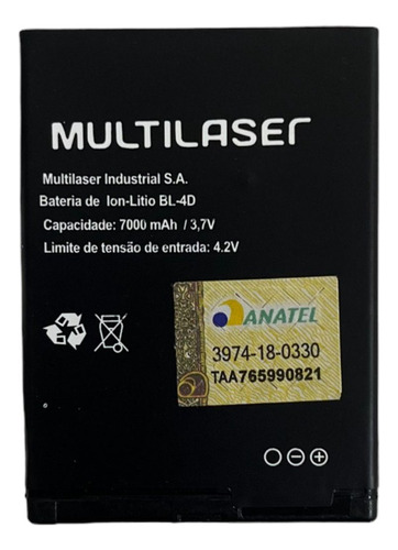 Ba-ter-ia Bl-4d Multilaser Vita P9016 Ja