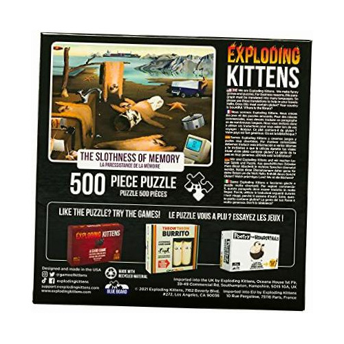 Exploding Kittens Rompecabezas De 500 Piezas | Perezoso De